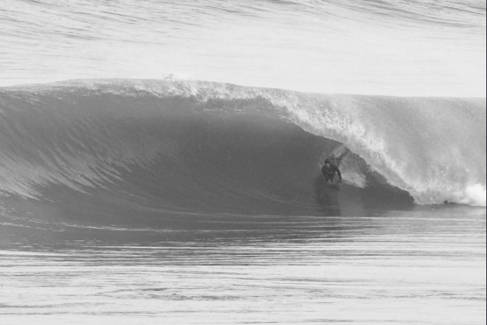 Sombra dentro del barril
