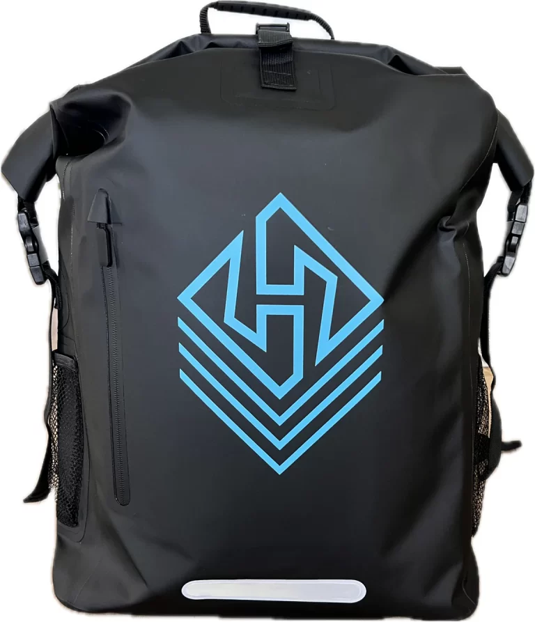 Bolso seco HUBB | BLACK - LIGHT BLUE